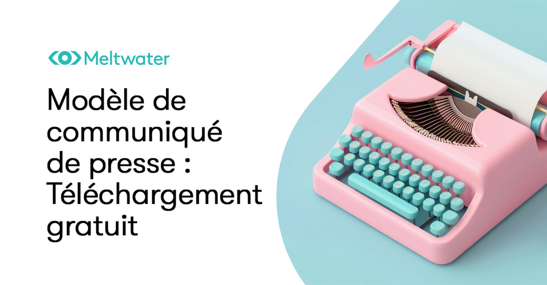 Illustration d'une machine à écrire avec le texte Press Release Template : Téléchargement gratuit