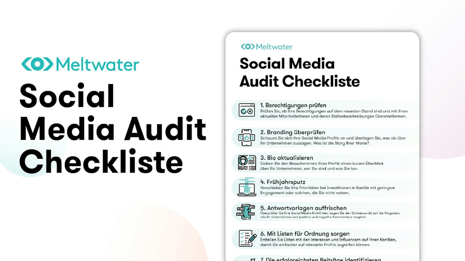 Social Media Audit Checkliste