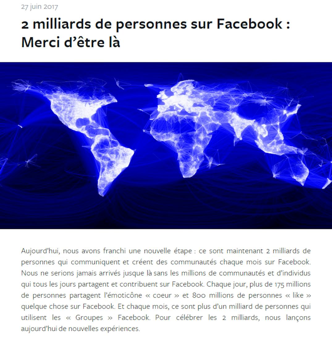 exemple de communiqué de presse facebook