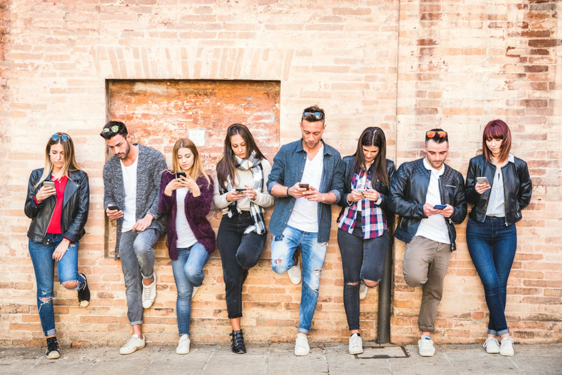Millennials and Gen-Z on smart phone