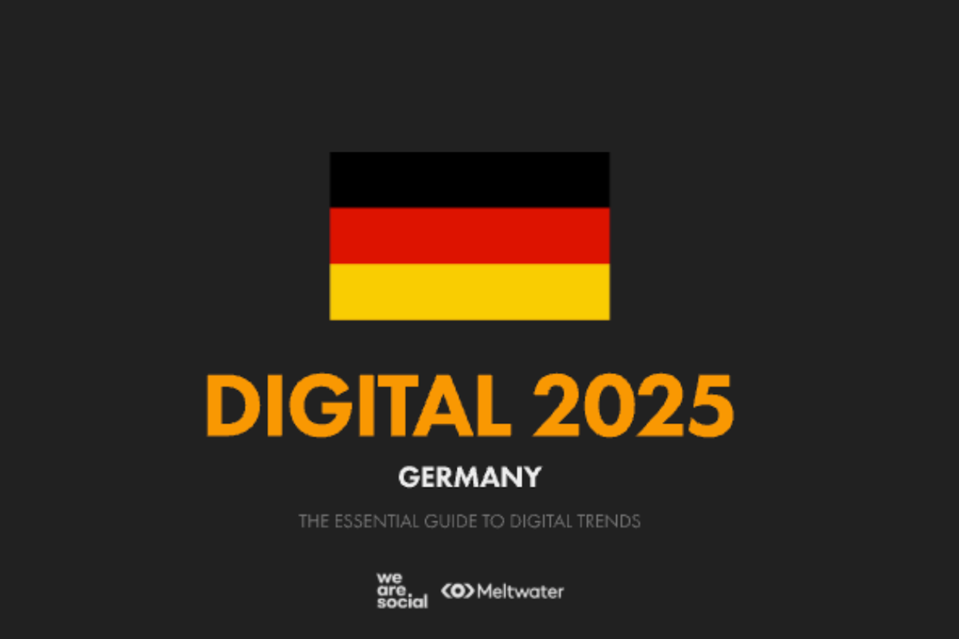 Digital Report 2025 zusammen mit we are social und meltwater