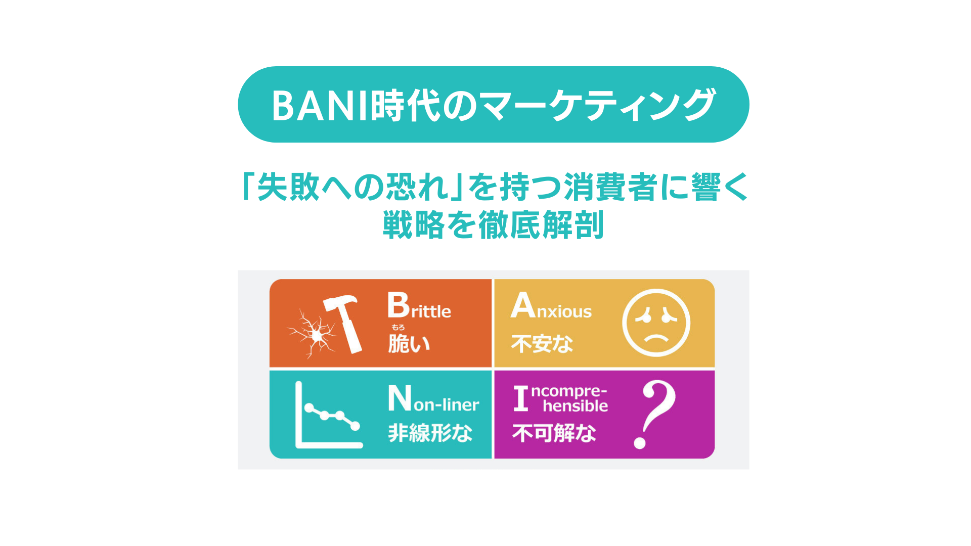 BANI時代のマーケティング！「失敗への恐れ」を持つ消費者に響く戦略を徹底解剖