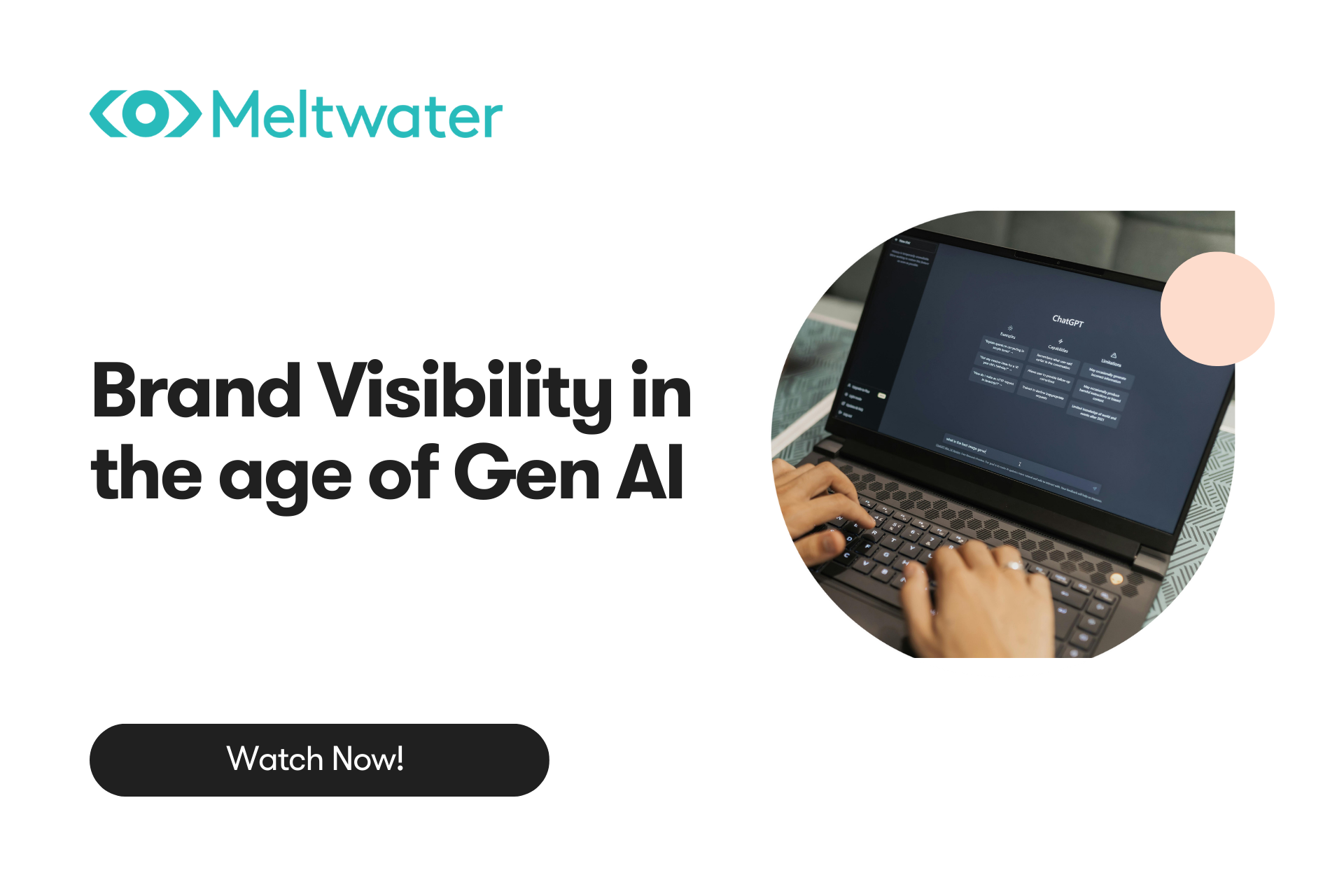 Landing Page image on demand webinar: Brand Visibility in the age of Gen AI