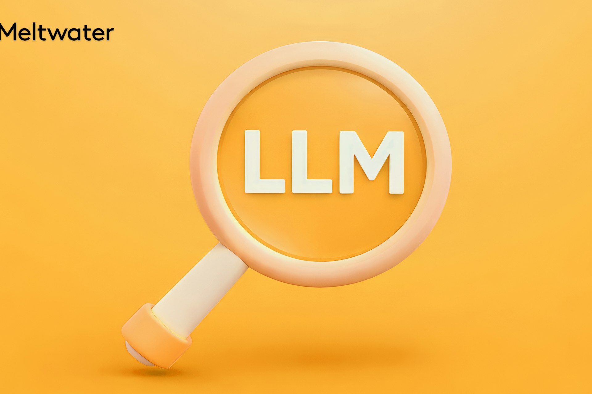 The word "LLM" viewed through a looking glass.