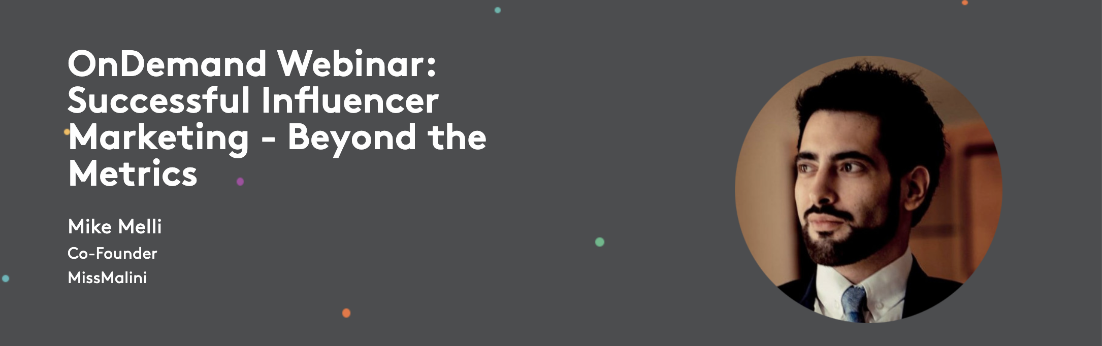 Banner OnDemand Webinar: Successful Influencer Marketing - Beyond the Metrics