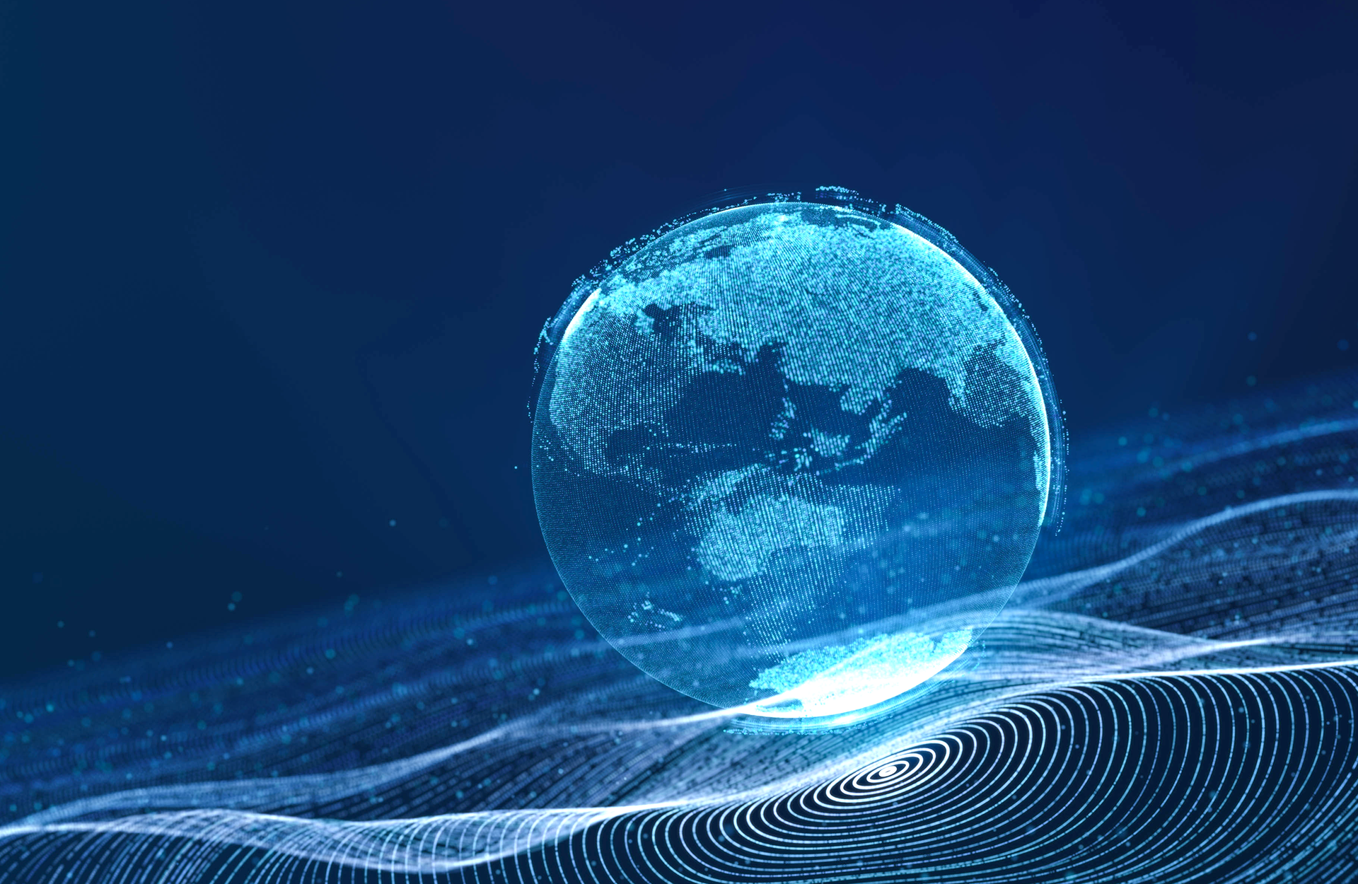 Illustration of a globe floating in a blue background. Getting Granular with Sentiment Analysis Report