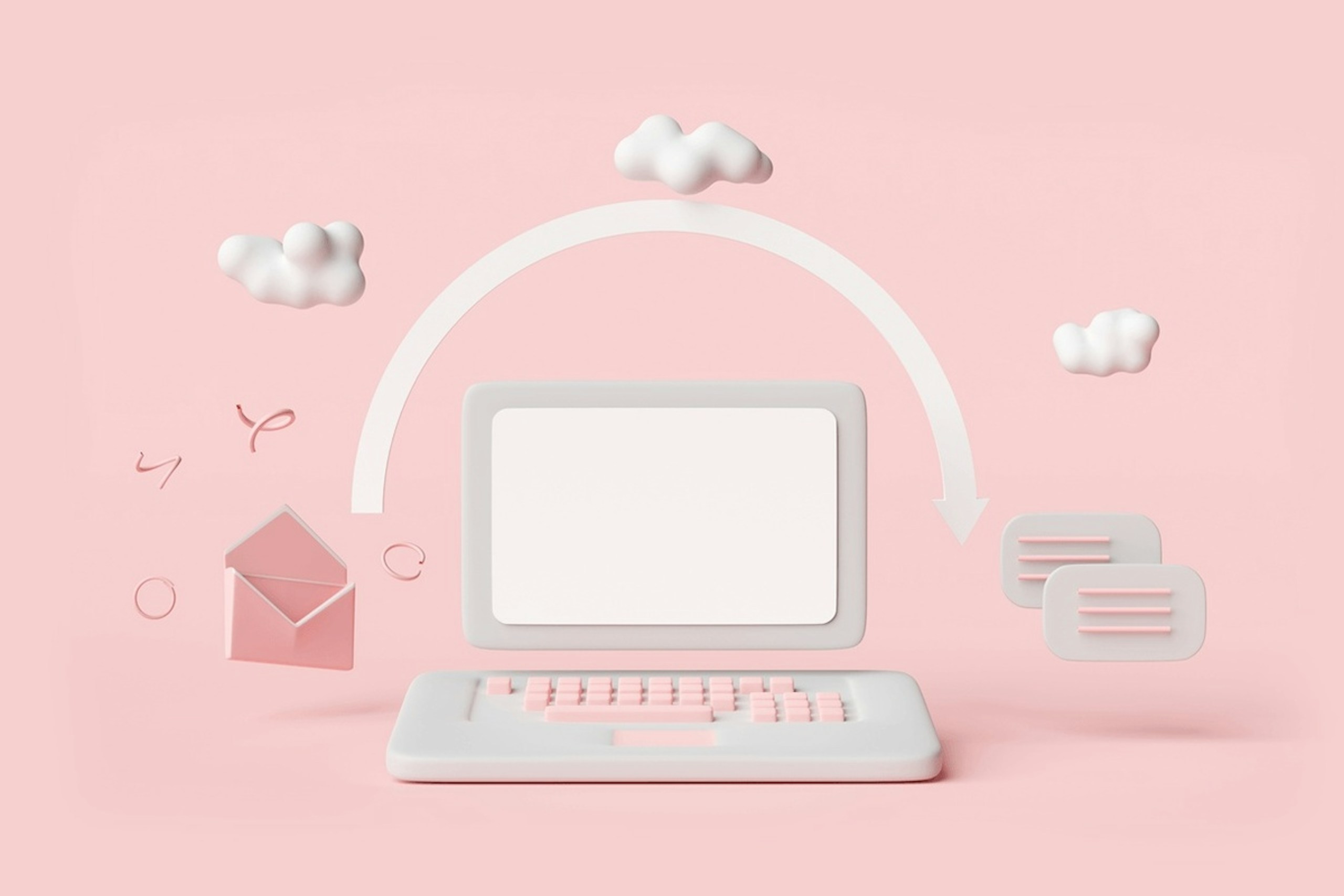 3D Illustration eines Influencer Marketing Briefings