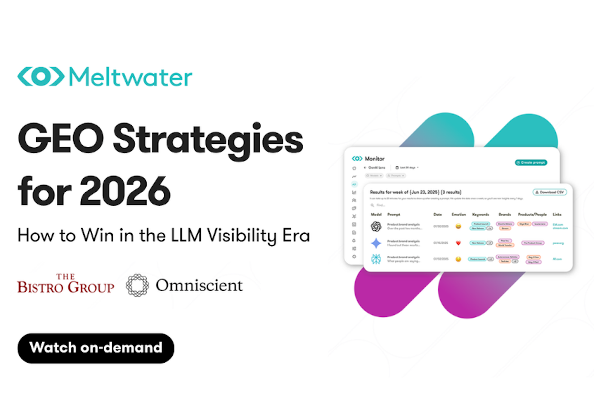 Banner for GEO Strategies for 2026 Webinar