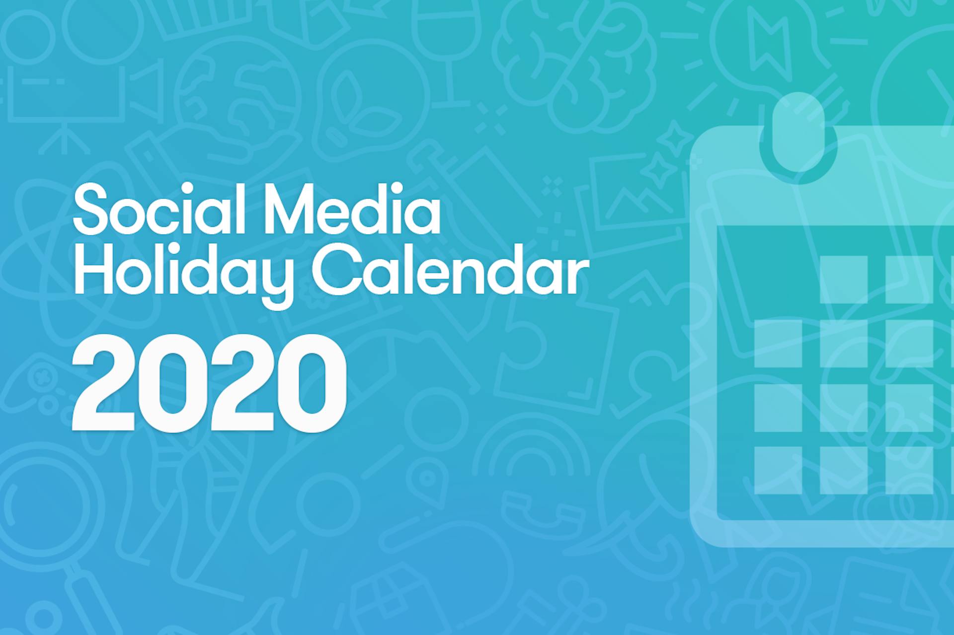 Cover Social Media Holiday Calendar 2020