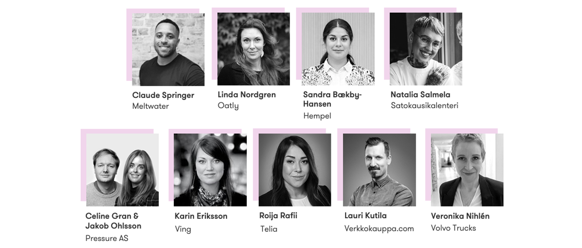 Featured speakers at the Nordic Meltwater Social Summit 2020