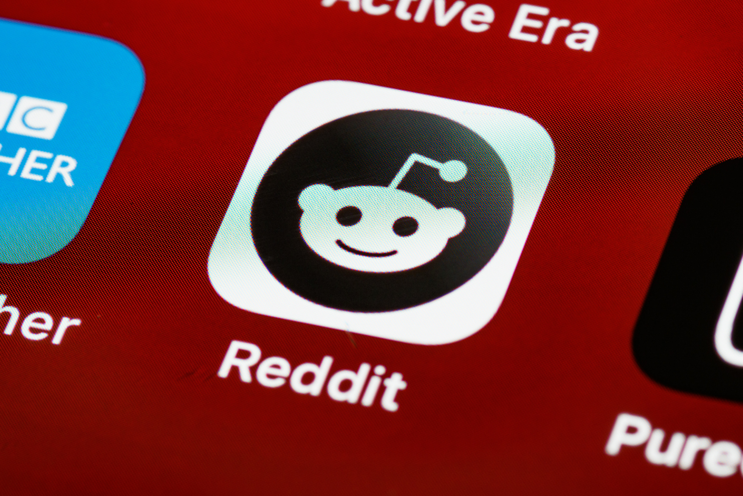 Icône de l'application Reddit sur téléphone