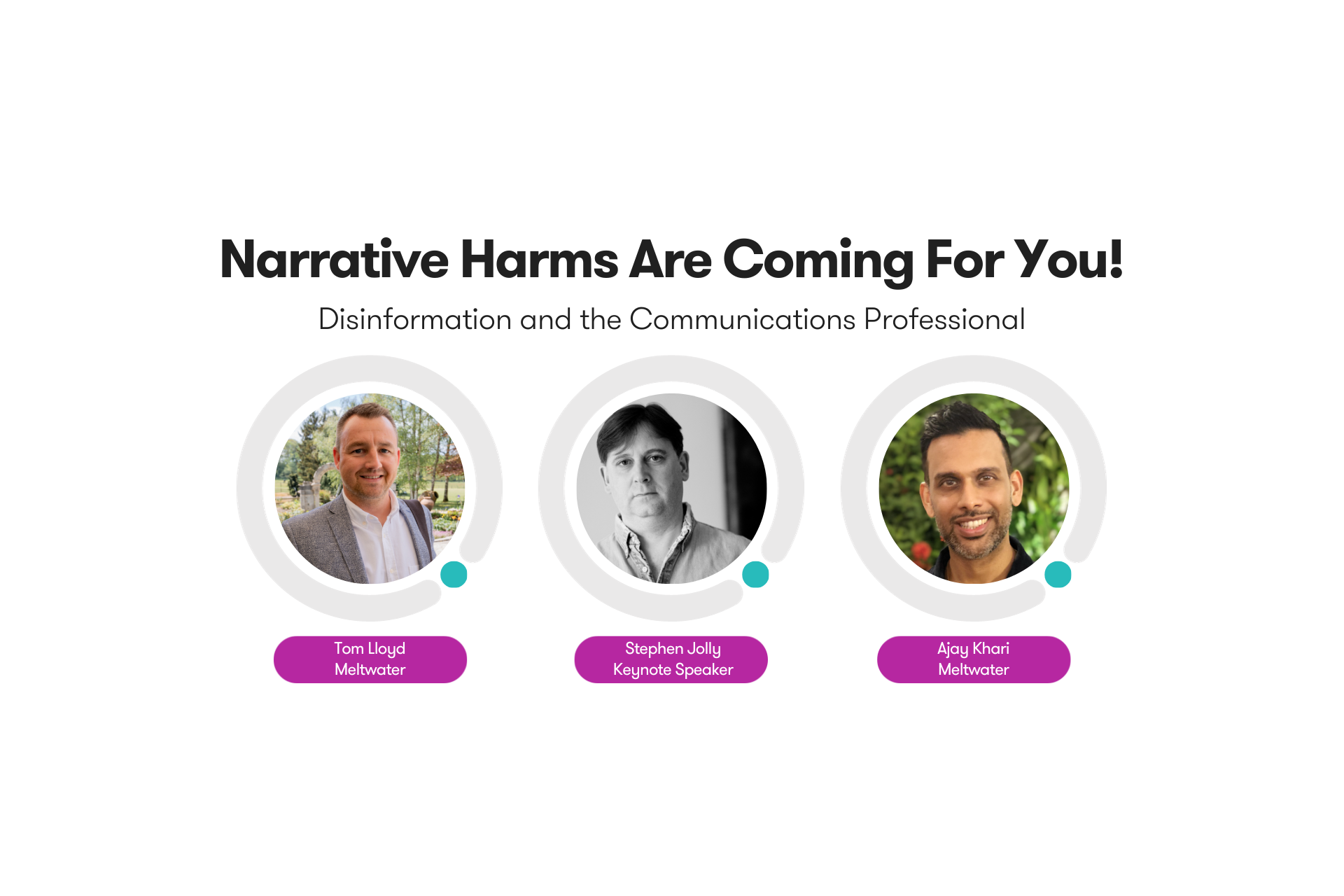Narrative Harms are coming for you! Disinformation and the communications professional webinar banner