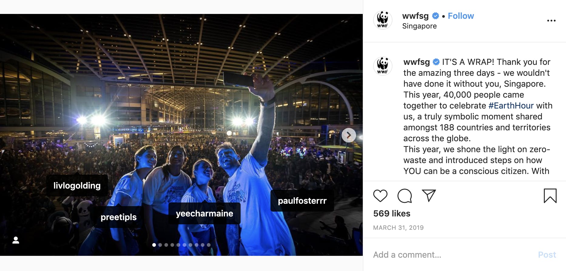 WWF Influencer strategy