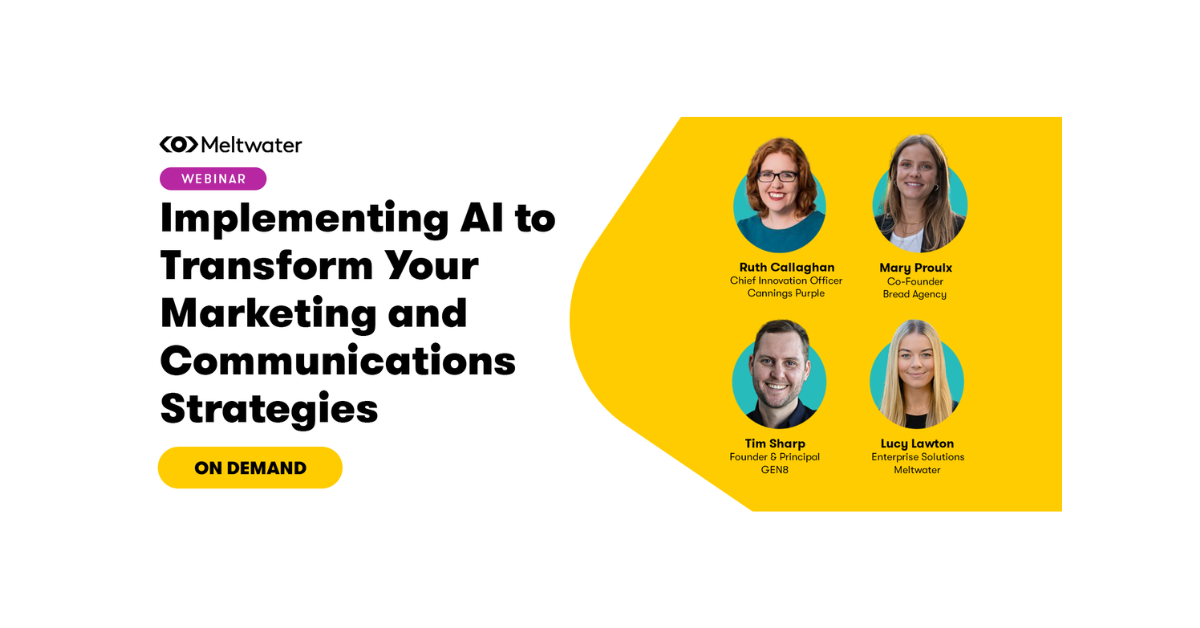 This is a promotional graphic for the AI webinar, with all of the speakers included.