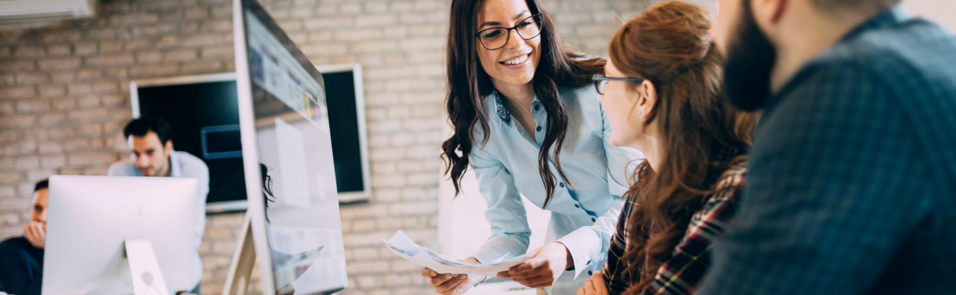 A team meeting casual