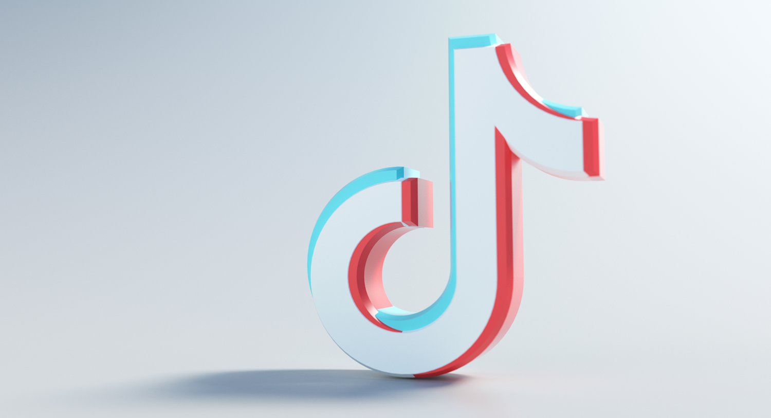Large illustration of the TikTok logo on a white background. TikTok for business blog post