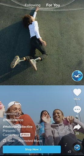 TikTok Hollister InFeed Ad