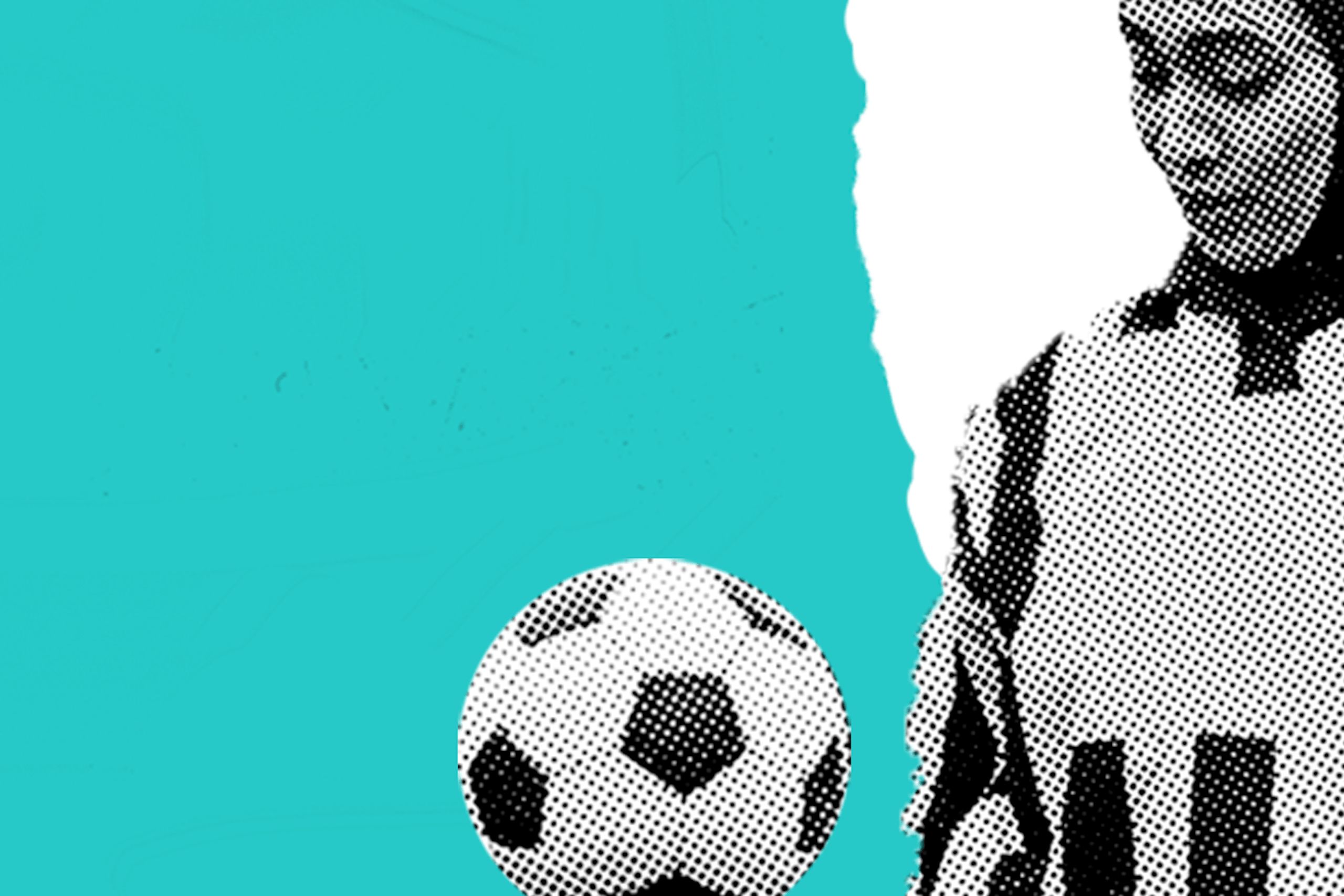 Femme voilée qui joue au football