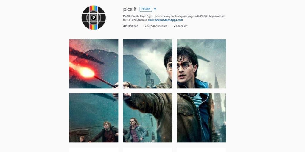 Instagram Feed Kacheln Aufbau