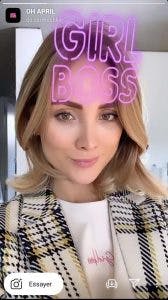 tendances filtre instagram