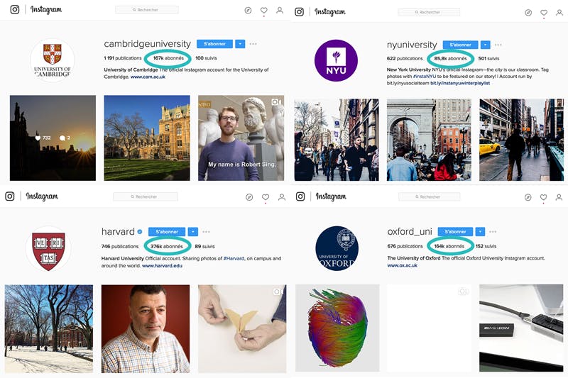 instagram education etats-unis