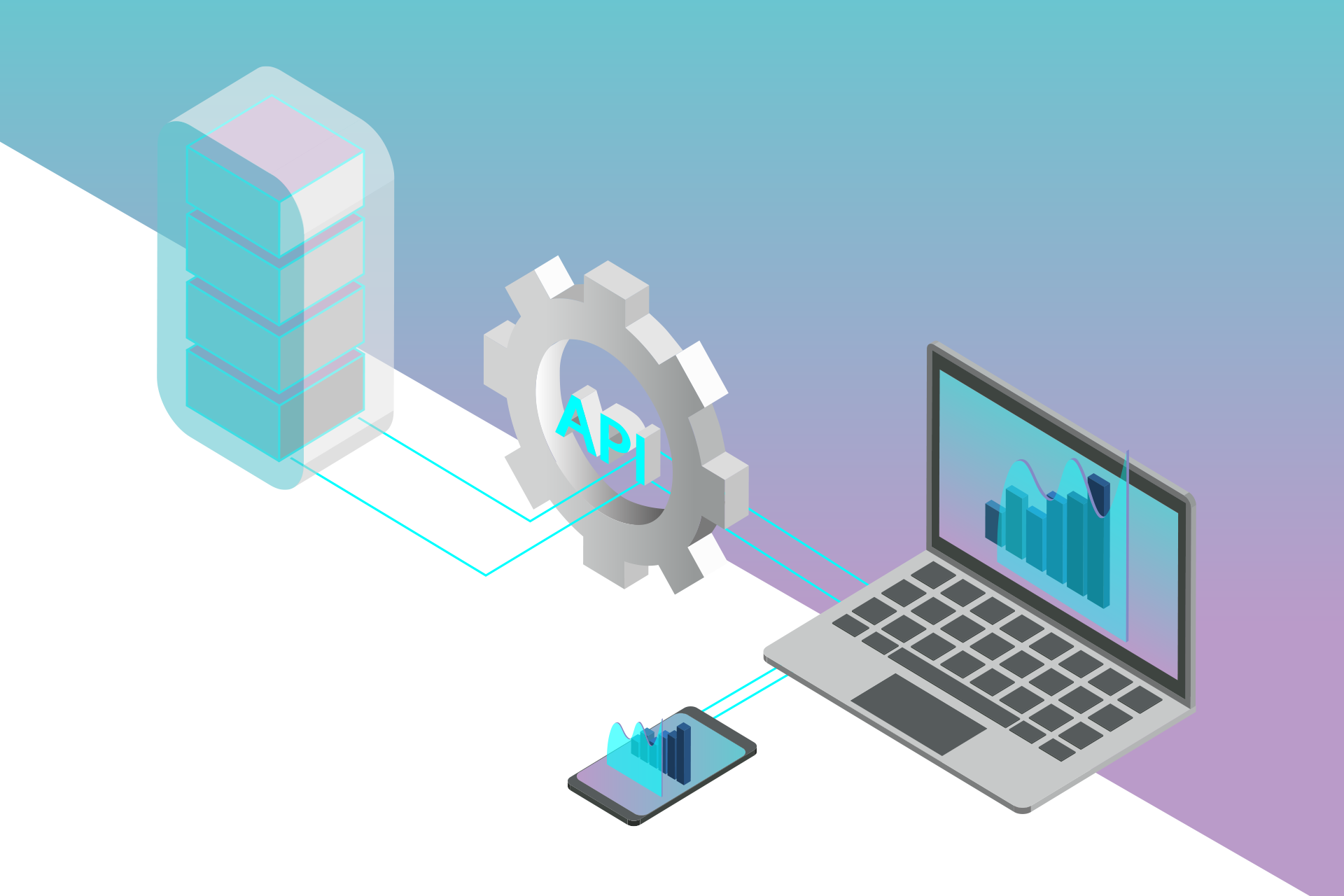 Illustration an API connection