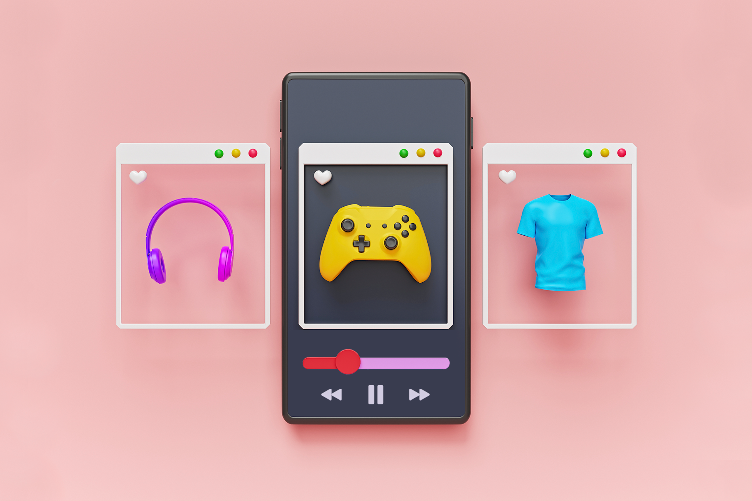 Mockups von Video Content Ideen