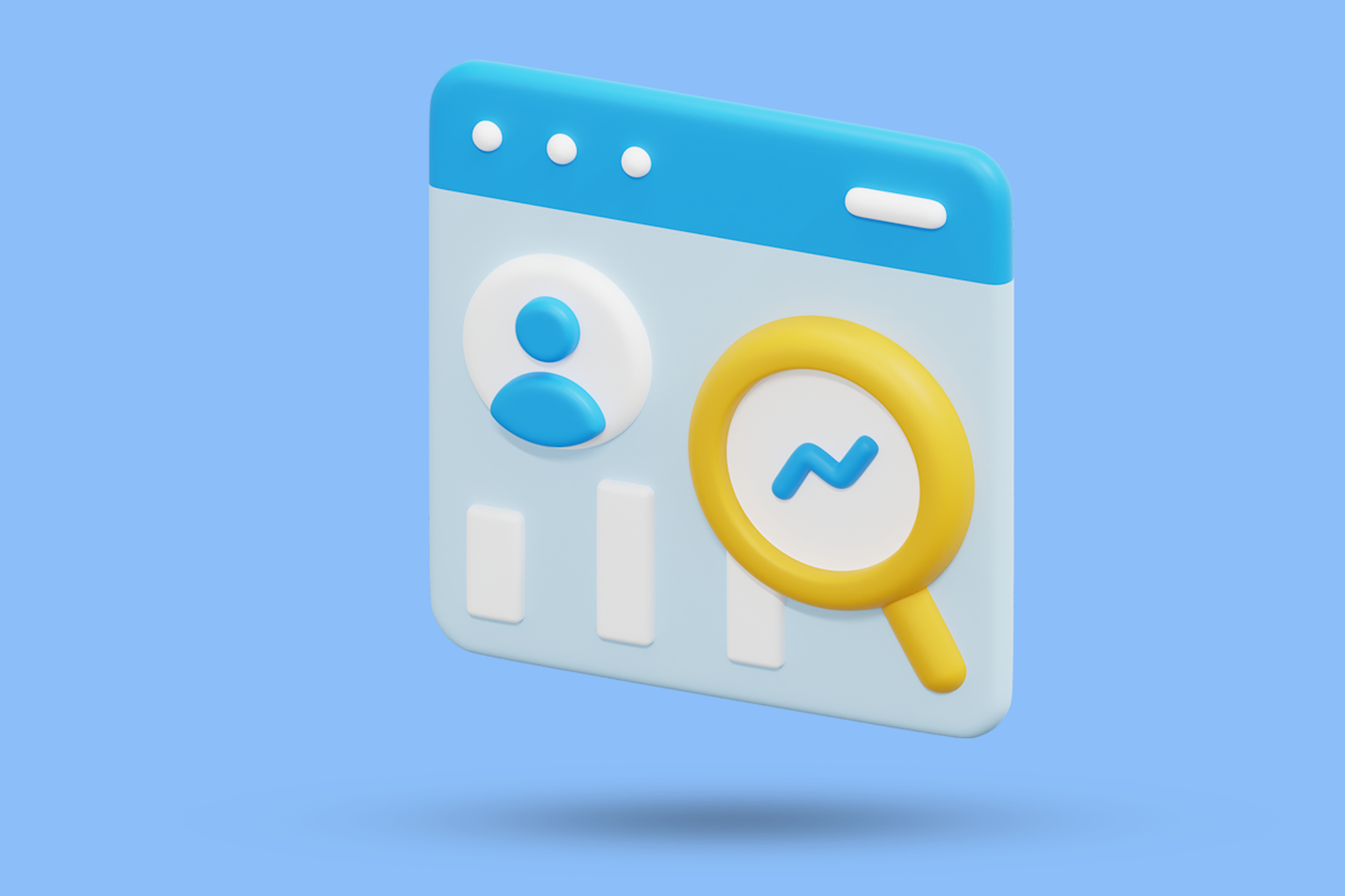 research methodology of secondary data Illustration showing a magnifying glass over a user profile to gather consumer intelligence