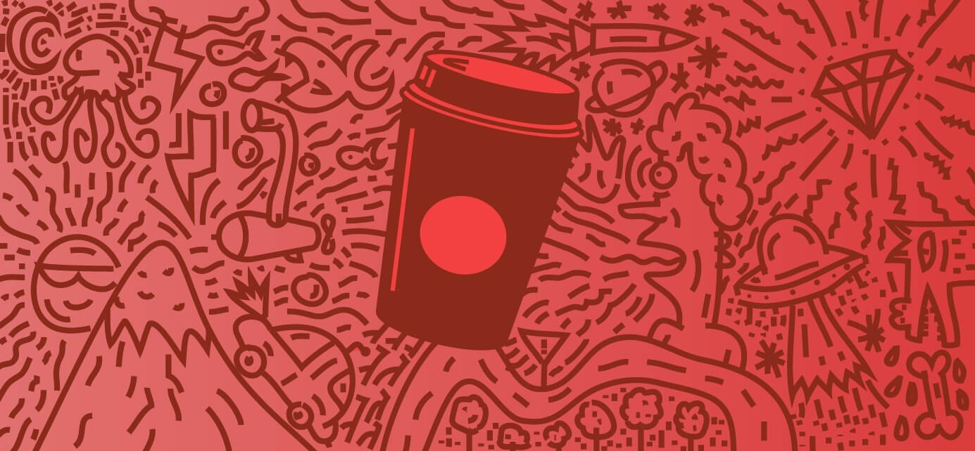 Starbucks Red Cups influencer marketing campaign illustration