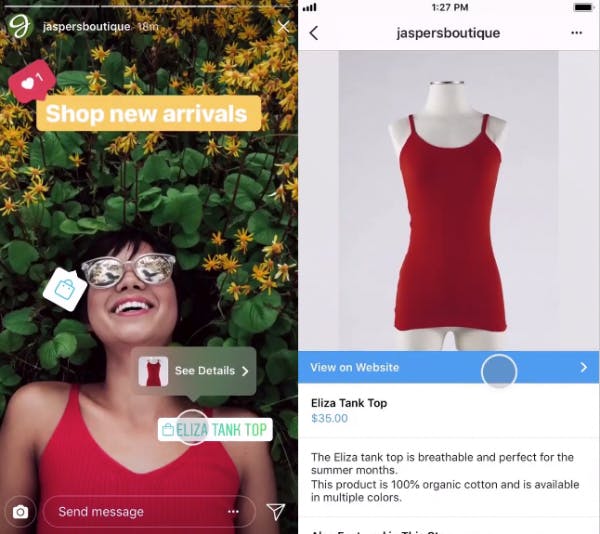 instagram shopping