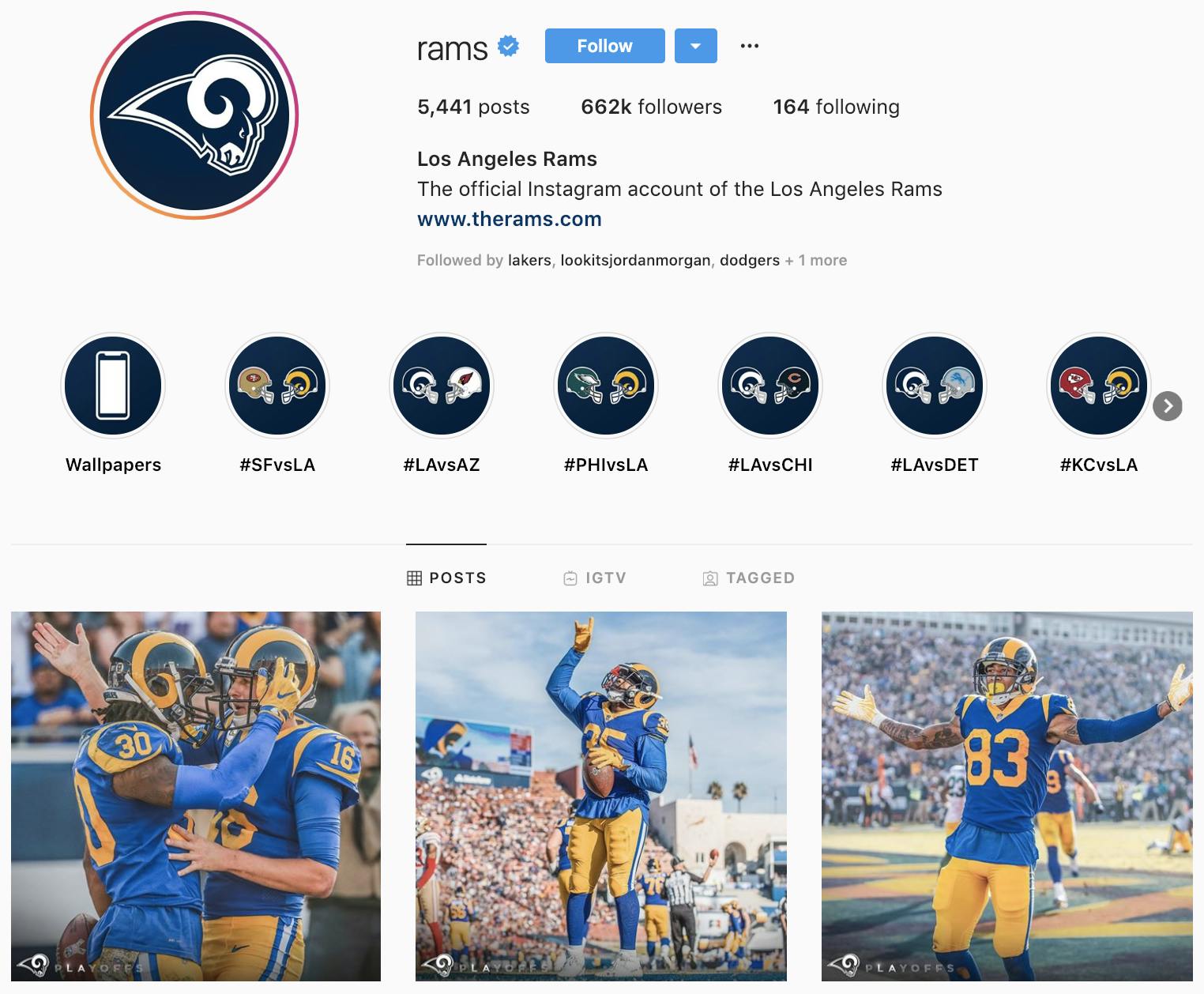 top nfl social media
