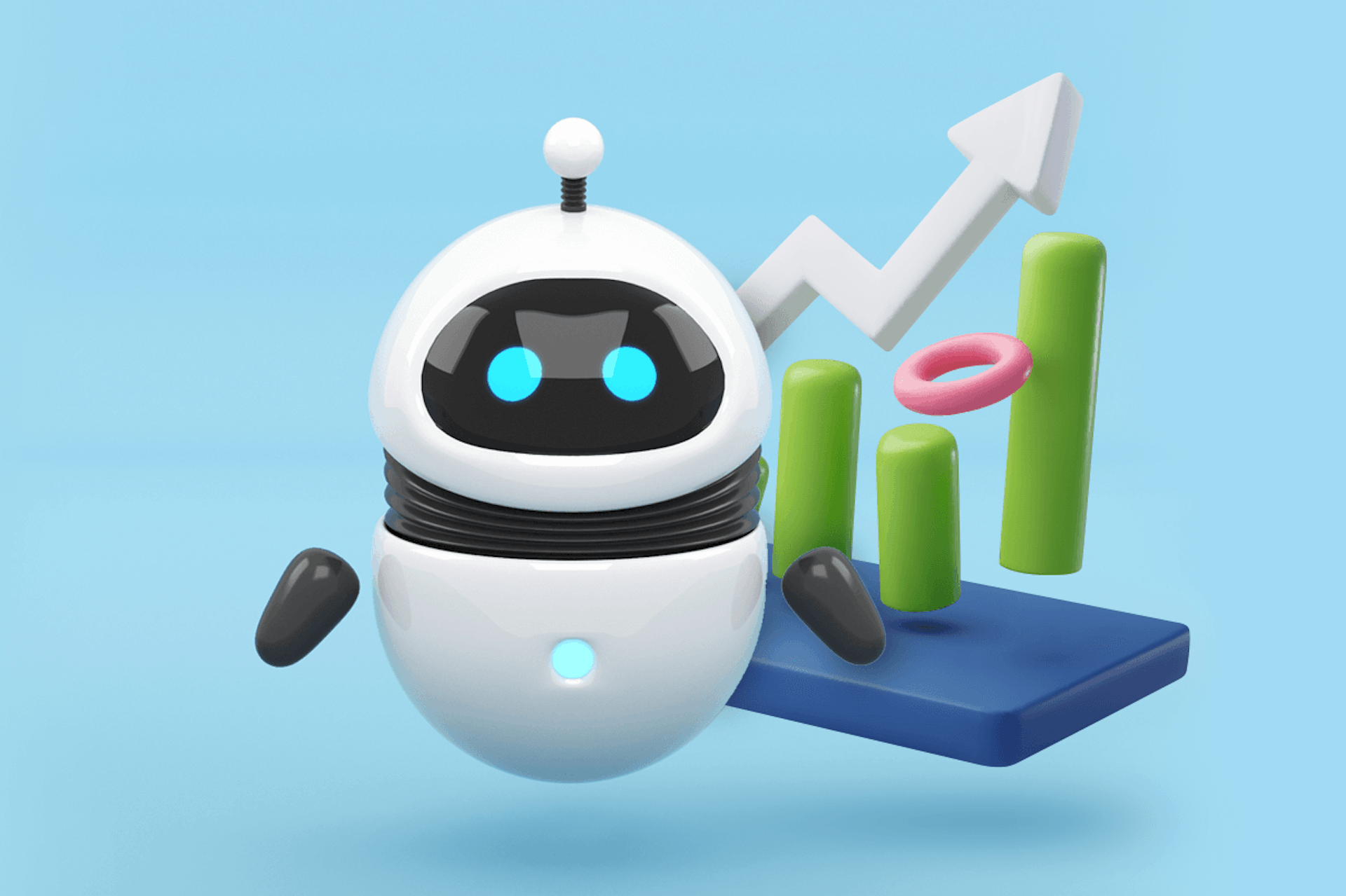 Illustration of a bot for our blog about ChatGPT Prompts for Marketing