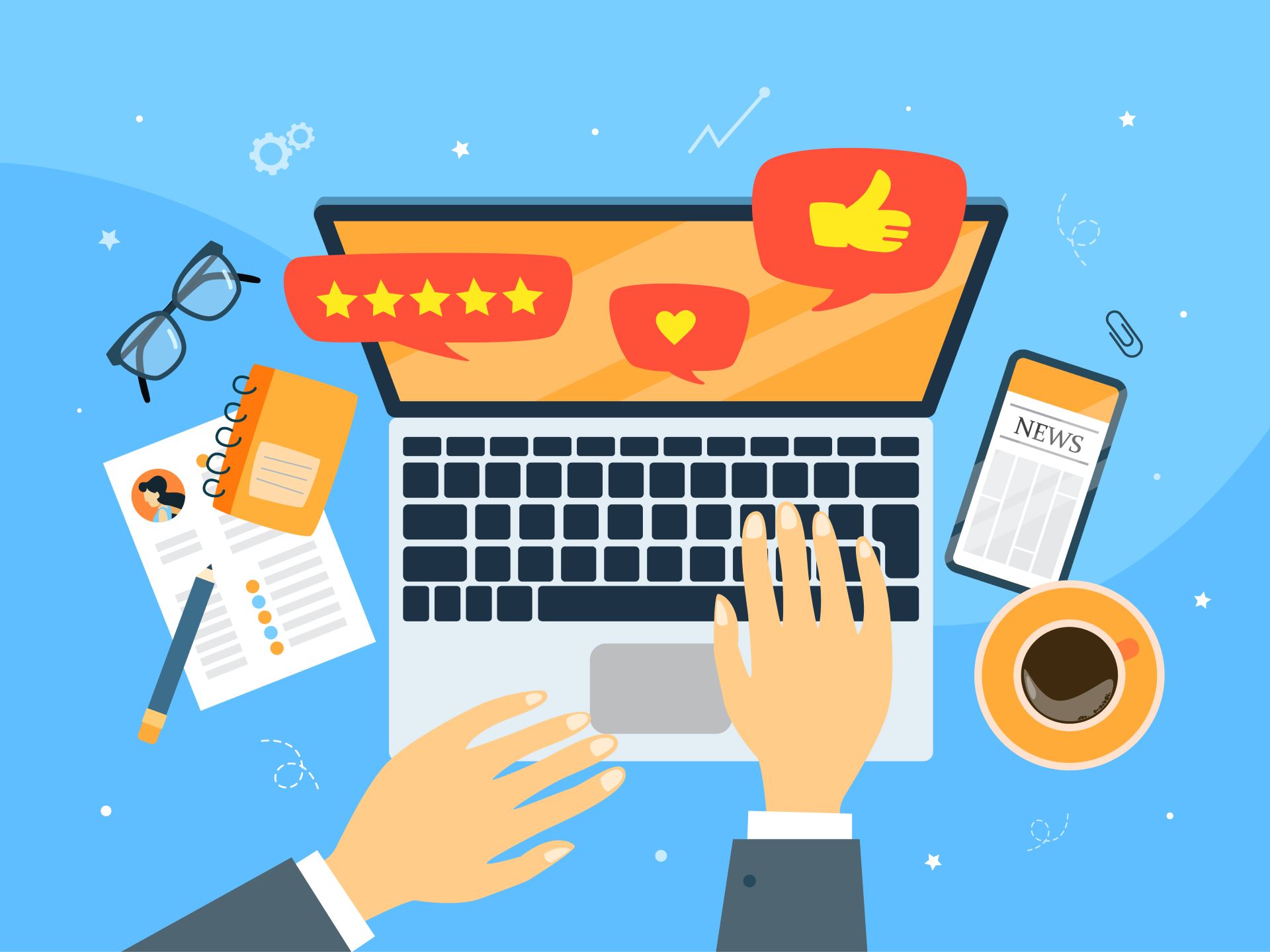 Image of an integrated social media management strategy