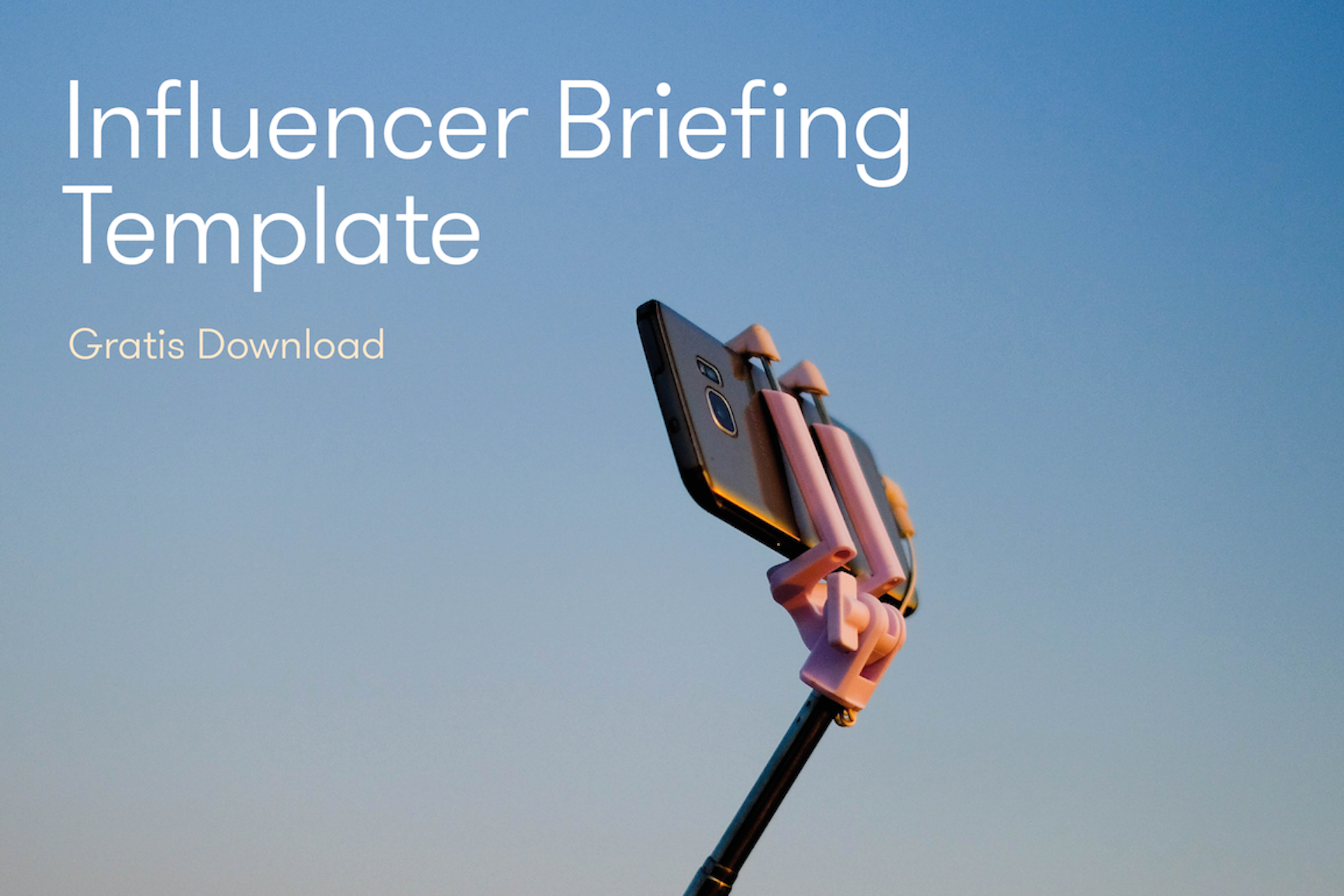 Influencer Briefing Template Cover