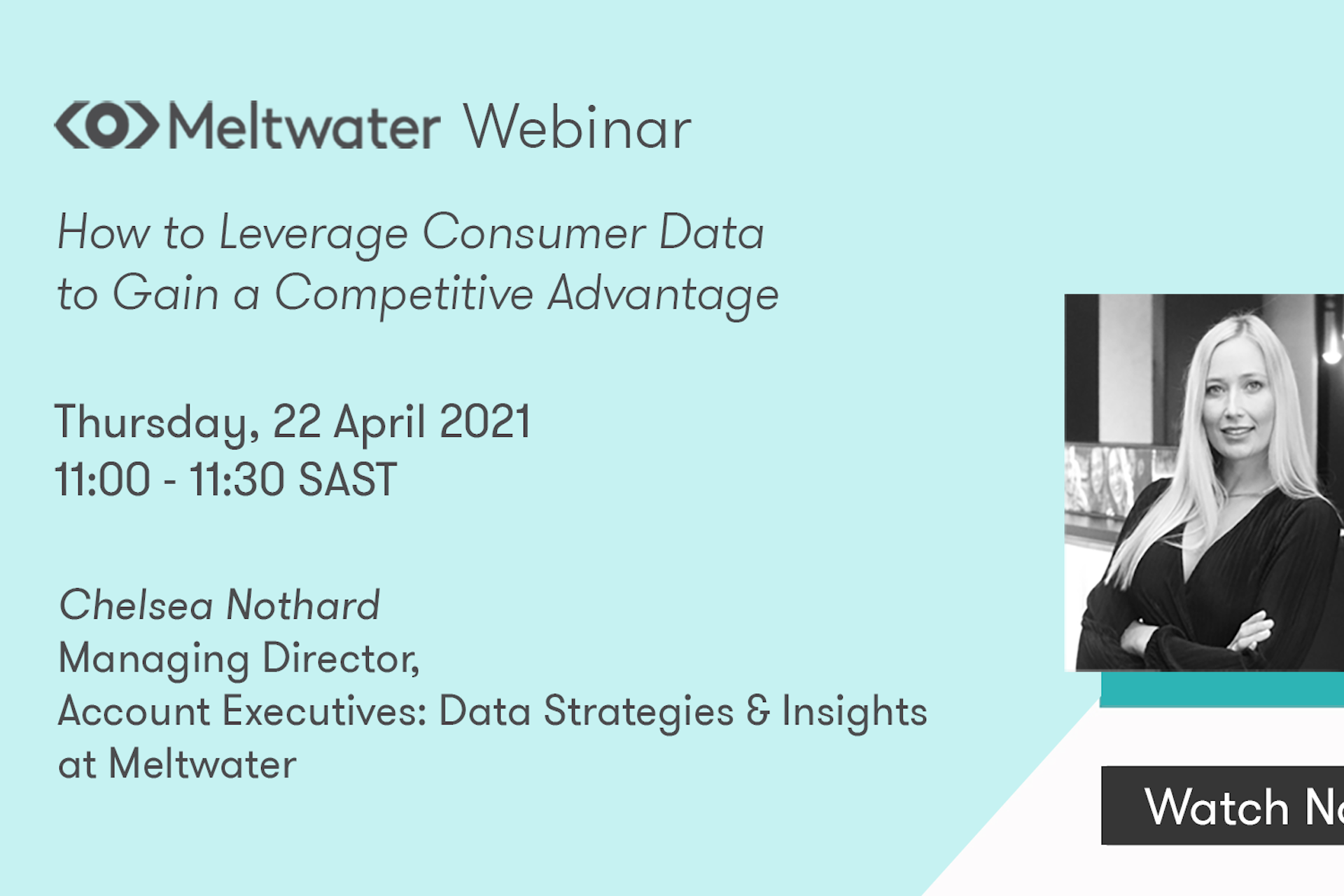 meltwater webinar on how to leverage consumer data to gain a competitive advantage