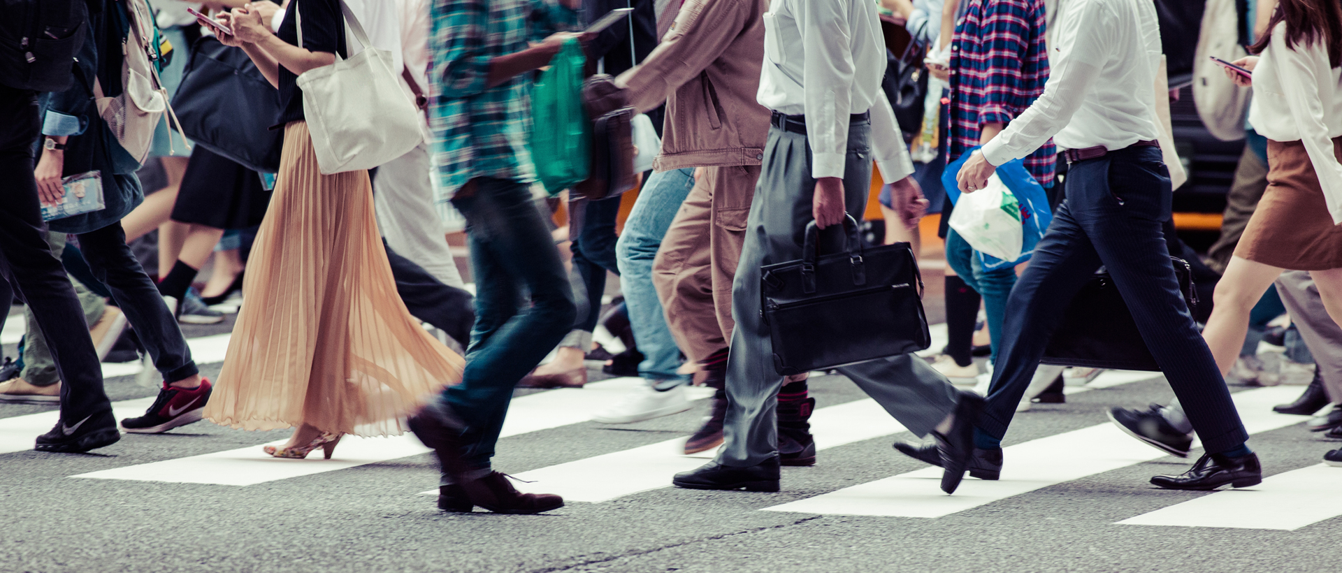Image showing a busy crosswalk in a city.