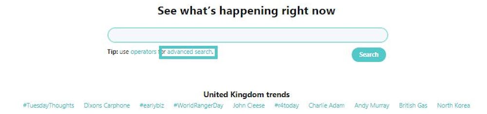 Advanced Search Meltwater Screenshot