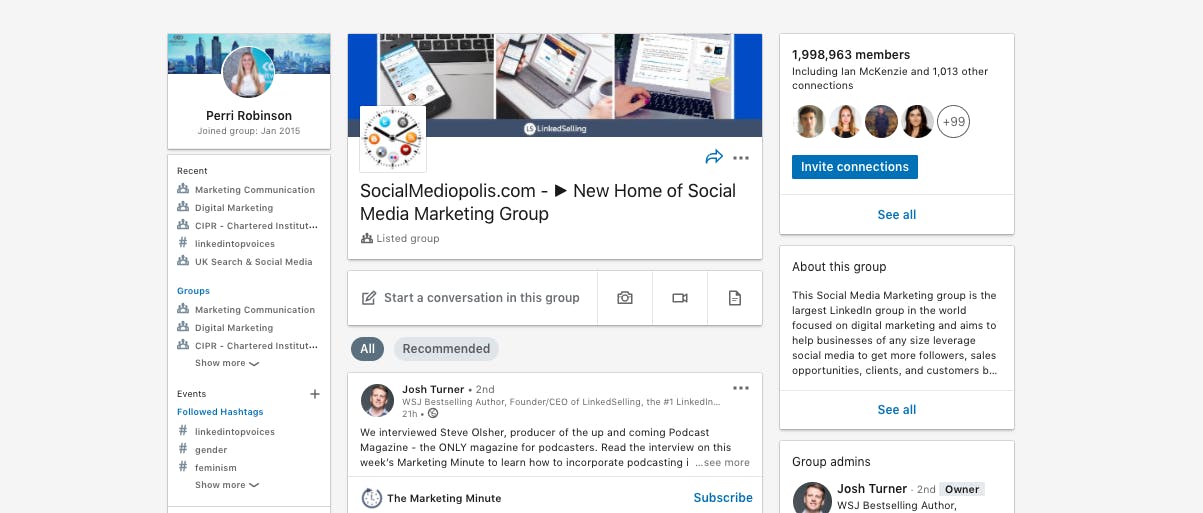 linkedin groups