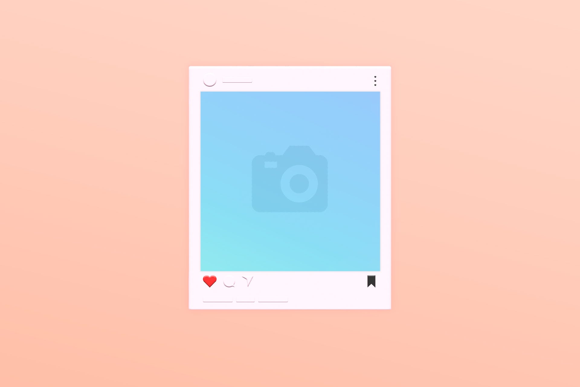 Photo de profil Instagram sur fond orange