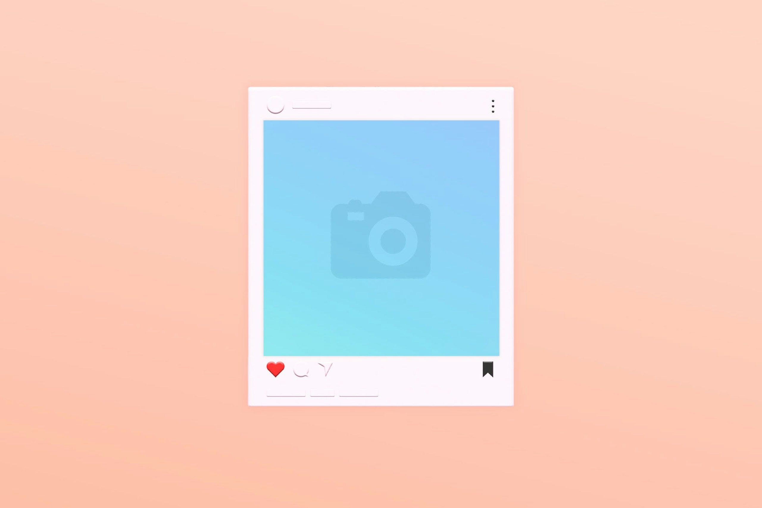 Photo de profil Instagram sur fond orange