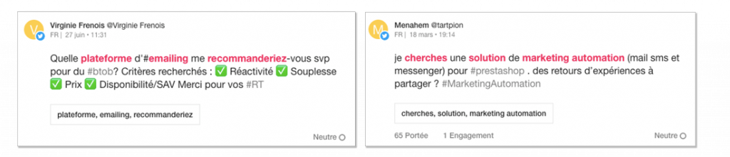 générer leads social listening