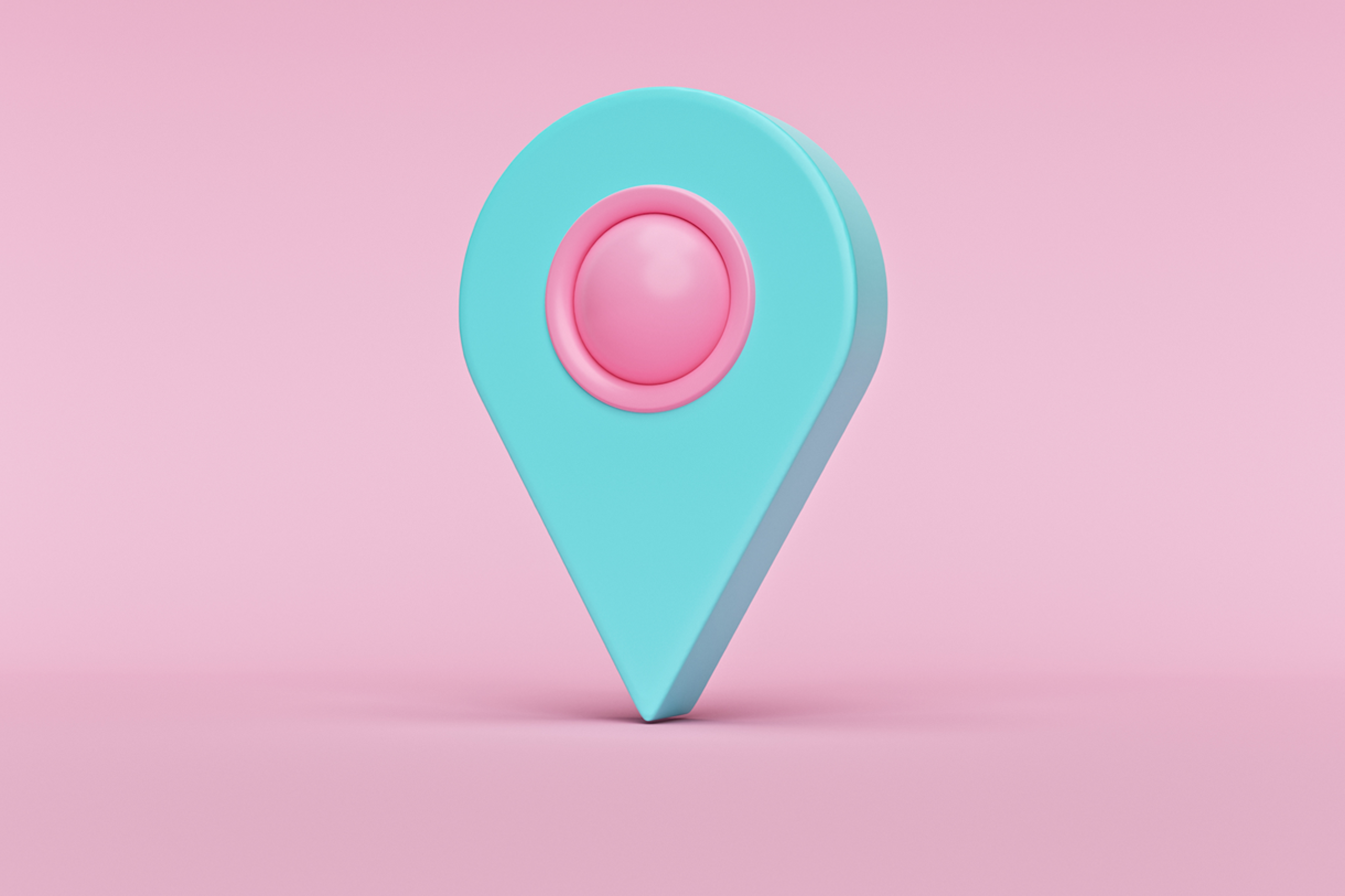 There is a goal to every customer journey and this image of a giant map pin symbolizes that goal point.