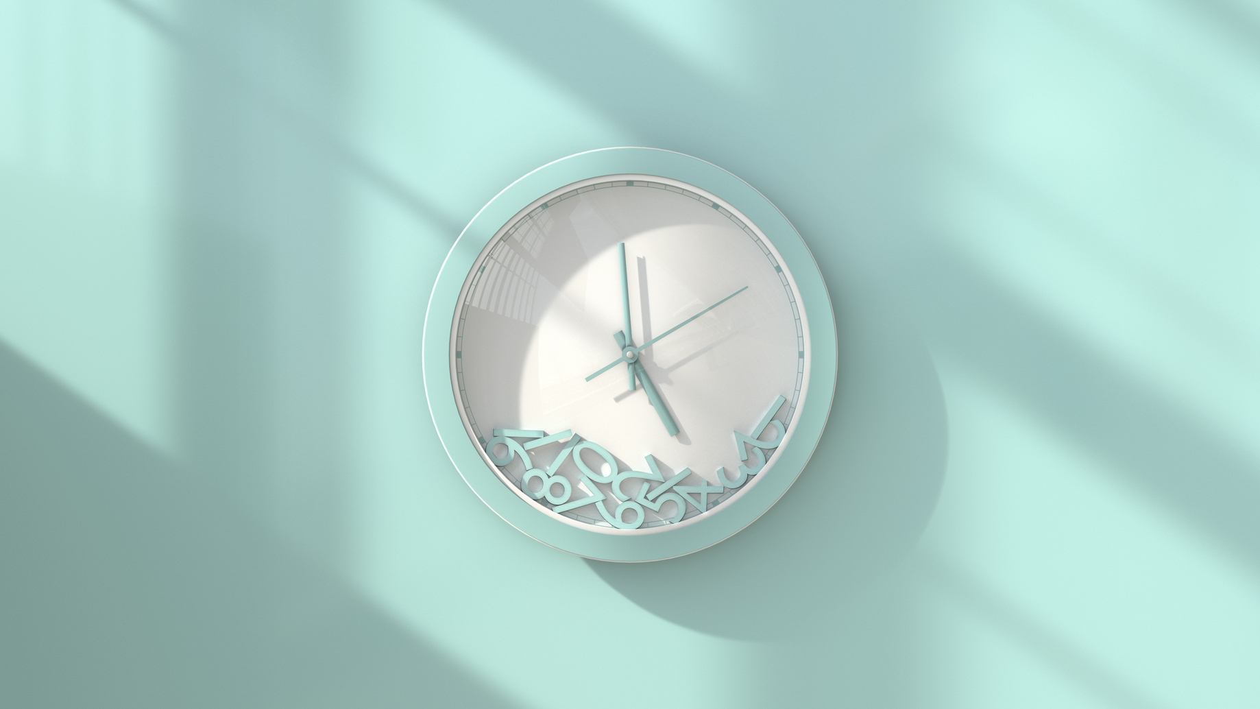 Horloge avec les chiffres qui tombent