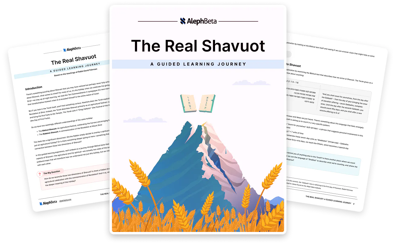 The Real Shavuot Guided Learning