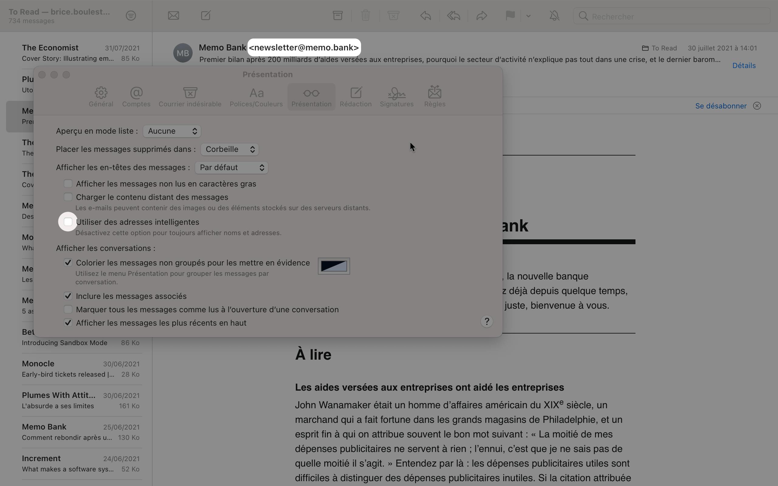 Une adresse complète vaut parfois mieux qu’une adresse « intelligente » incomplète.