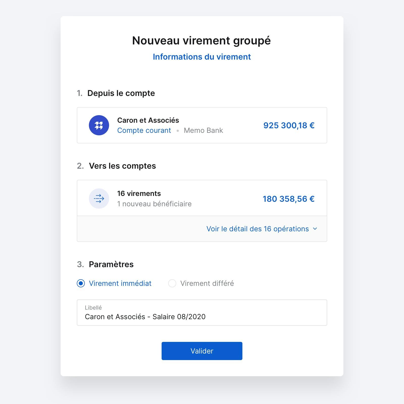 Ouvrir un compte courant pour entreprises Memo Bank