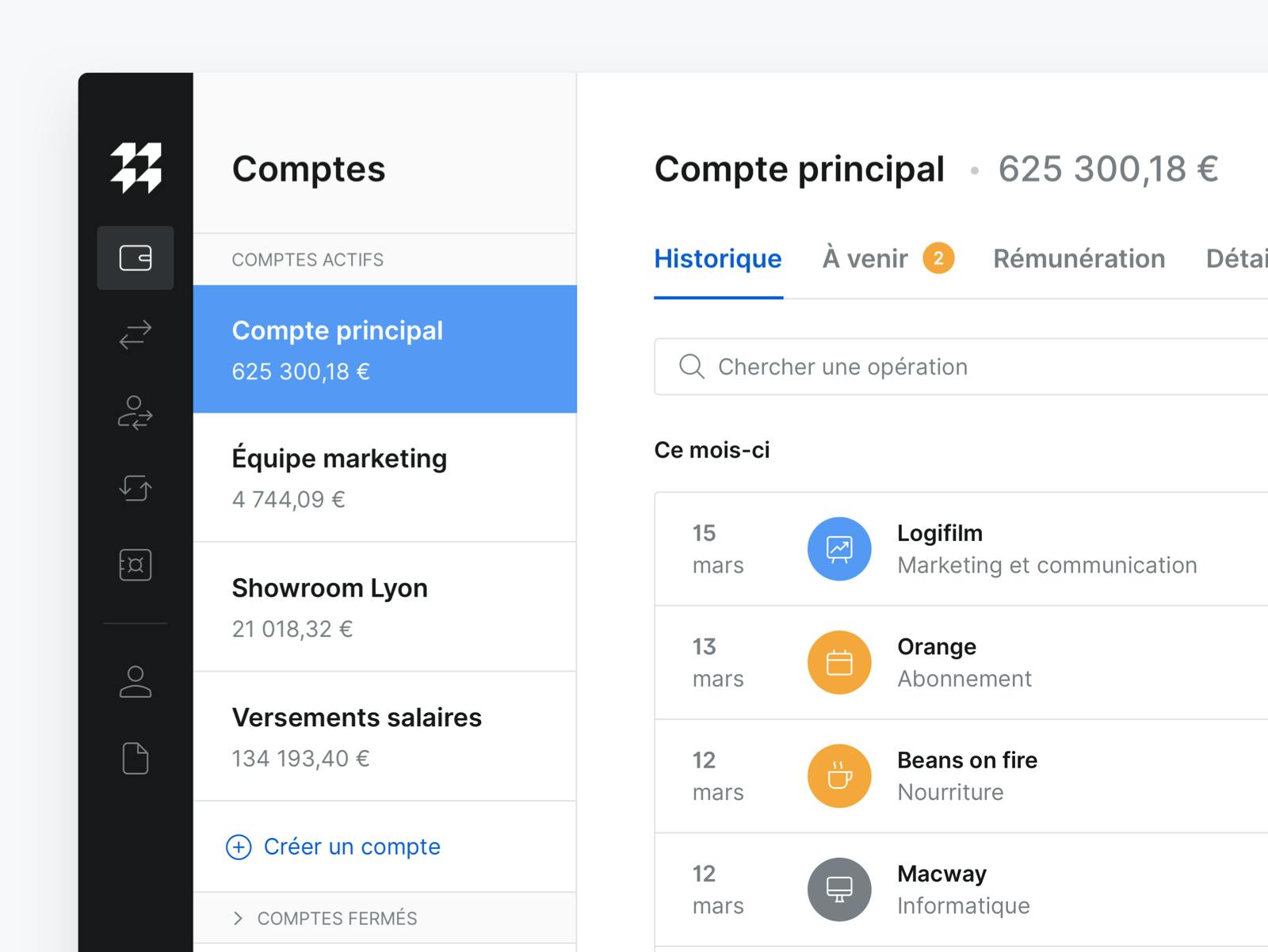 À chaque compte sa fonction, et à chaque fonction son compte.