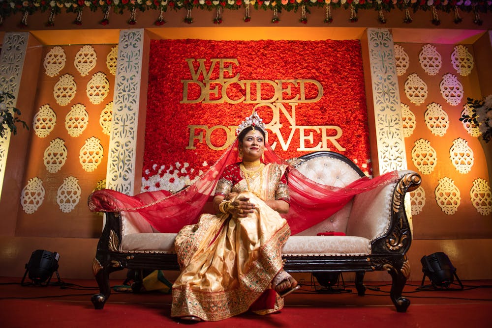 Be Comfortable in Wedding Shoot | Memories Designer