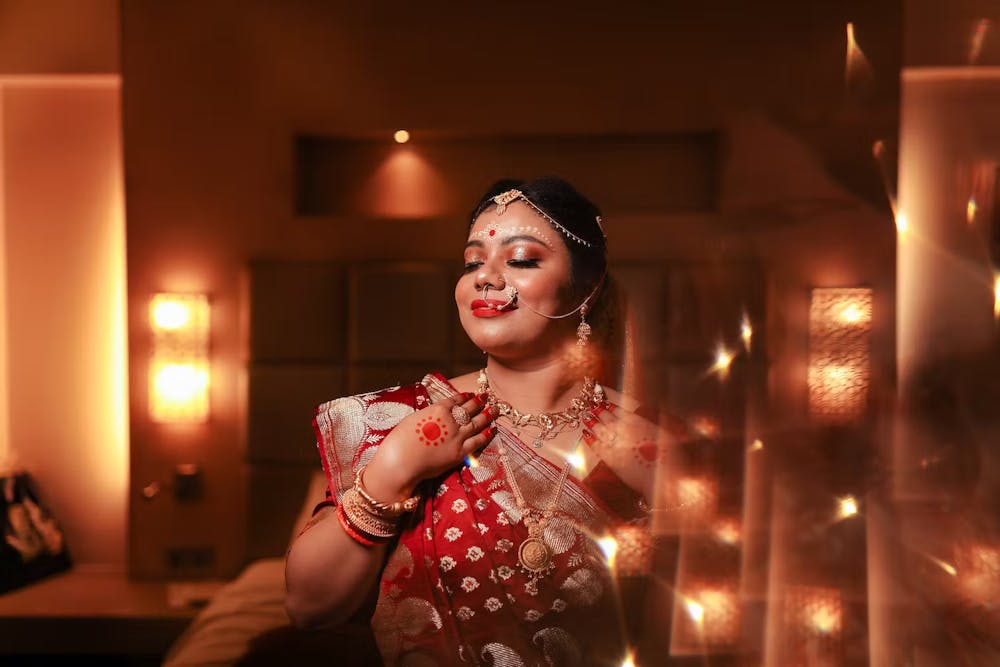 Bengali bridal photoshoot poses
