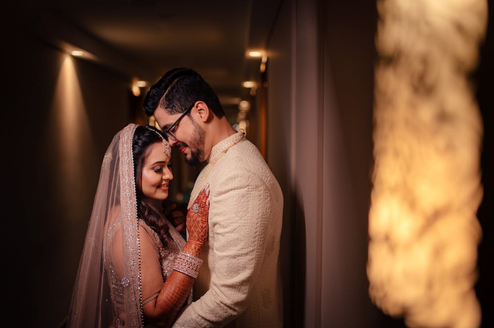 Indian engagement photoshoot poses